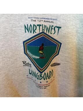 Vintage 1999 Northwest Longboard Classic Crewneck Sweatshirt